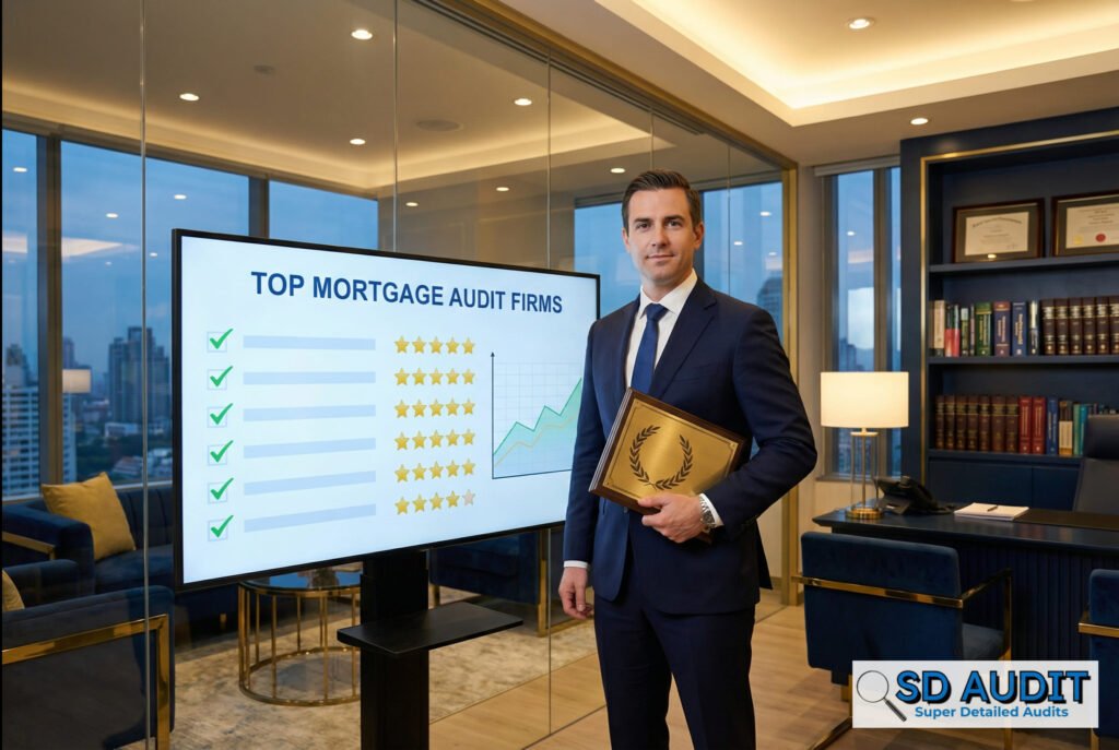Best mortgage audit services 2026 - top-rated professional mortgage audit team reviewing loan documents