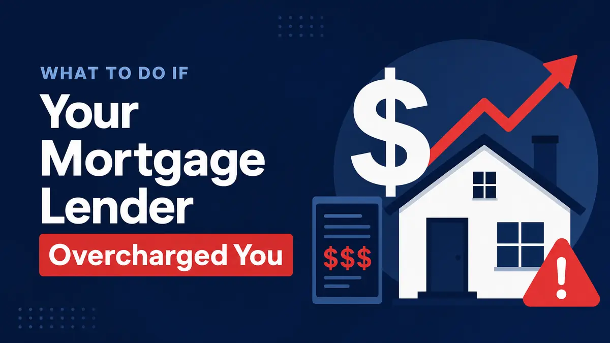 What to Do If Your Mortgage Lender Overcharged You