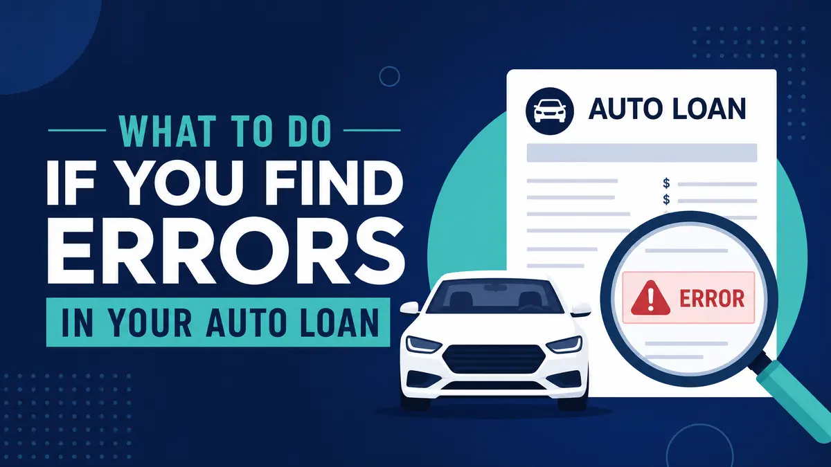 What to Do If You Find Errors in Your Auto Loan