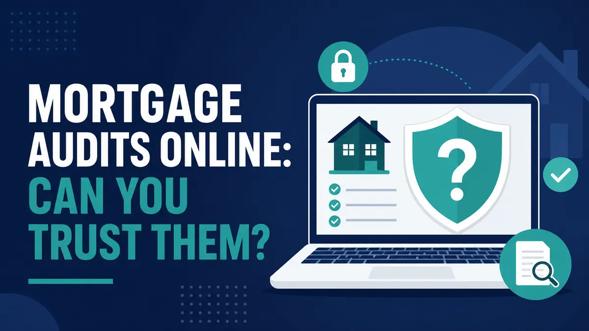 Mortgage Audits Online: Can You Trust Them?