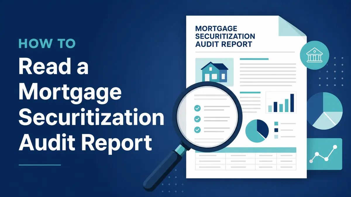 How to Read a Mortgage Securitization Audit Report
