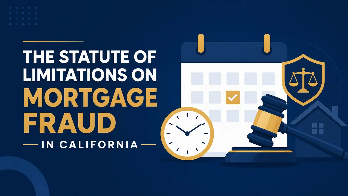 The Statute of Limitations on Mortgage Fraud in California